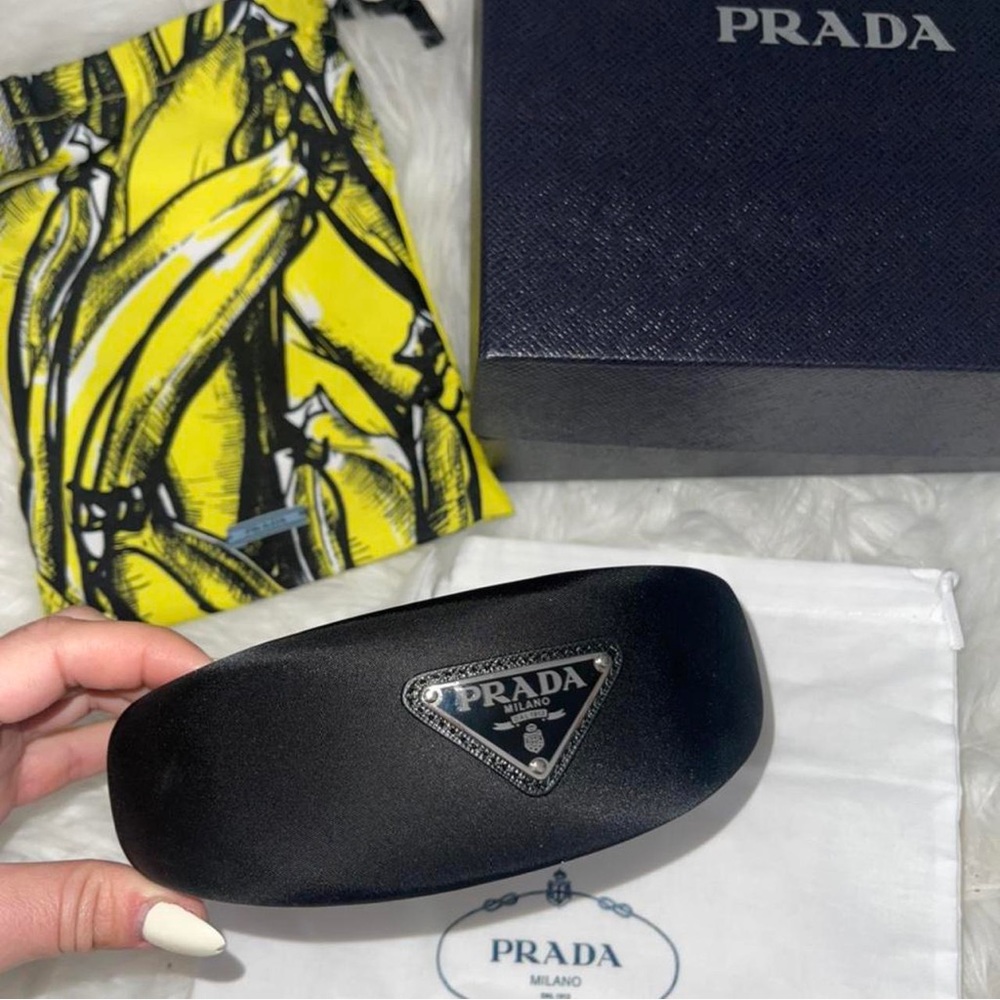 Prada Black Nylon Headband